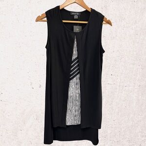 Black Sleeveless Blouse by Michael Tyler NWT